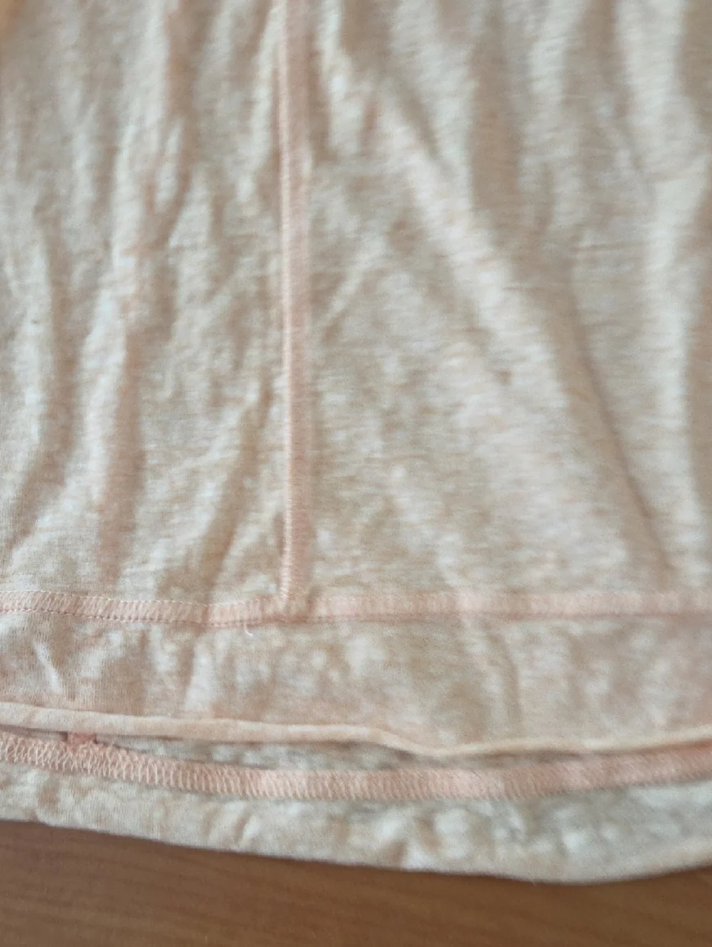 NWT Free People We The Free Light Peach V-Neck Long Sleeve Oversized  Top Small
